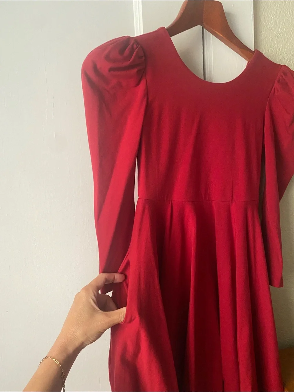 Children’s size 10 Red Puff-Sleeve Dress by Remie Girl